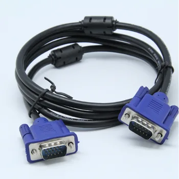 1,5 M Кабел VGA-VGA 15-пинов Конектор-удължителен кабел за монитор, проектор, адаптер за КОМПЮТЪР и телевизор