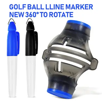 1 Комплект Маркер линия на голф, Чекмеджето, Пластмасова маркировка, Инструмент за изготвяне на топка за голф, Маркер за изравняване, подложка за топка за голф, голф Оборудване