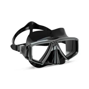1 бр. Силиконови очила за Гмуркане, за плуване, за възрастни, за защита на носа, за защита на очите, черен