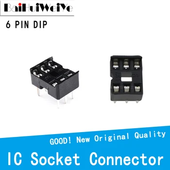 10 бр./ЛОТ DIP6 6PIN 6P DIP SIP Конектор IC Контакта Адаптер Тип спойка Тип конектор IC 2.54 мм