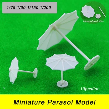 10шт 1: 200-1:75 Мини-Модел Paraol от ABS-Пластмаса, Плажен Чадър, модел 