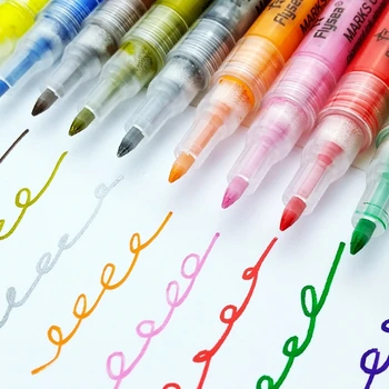 12 цвята, акрилни маркер, Водоустойчив акрилна дръжка с тънък връх, за детски за рисуване, Изработване на картички, художествен проект за scrapbooking