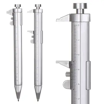 1БР богат на функции Гел Химикалка писалка 0,5 мм с мастило, Роликовая дръжка с Нониусом, Канцелярский писмен инструмент, Измервателен инструмент, Дръжка