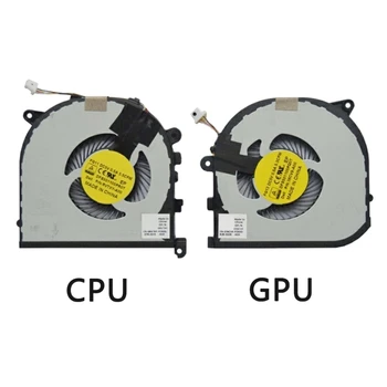 2 бр. Лаптоп Процесор GPU Вентилатор за Охлаждане за Dell 15 9550 5510 4Pin 4 Проводника 5 За Лаптоп Радиатор DFS501105PR0T DFS501105PQ
