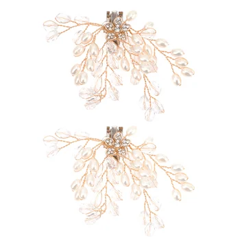 2 бр Сватбени Катарами за обувки Скоби Декор от планински кристал Стъкло Бижута За Булката Церемония