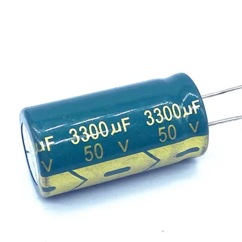 2 бр./лот от 50 На високочестотен нисък импеданс 50 На 3300 icf алуминиеви електролитни кондензатори Размер 18*35 3300 МКФ50 В 20%