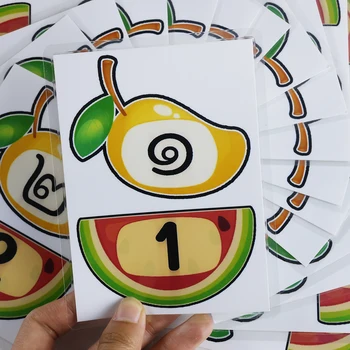 20 броя тайландски Картички с уроци думи от 1-20 цифри, Мультяшные образователни игри за деца от предучилищна възраст, джобни карти