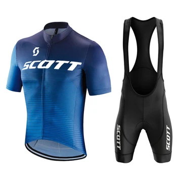 2023 SCOTT Cycling Set Велосипедна Форма на Летен Комплект от джърси за Велоспорта, Тениски за Пътят Мотори, Мотор облекло МТБ, Дишаща Облекло за Колоездене