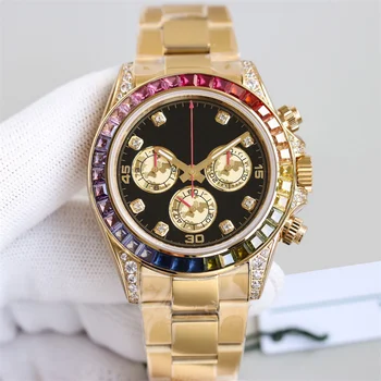 2023 Мъжки ръчен часовник-високо качество с бриллиантовым механизъм за самостоятелно ликвидация За бизнес партита