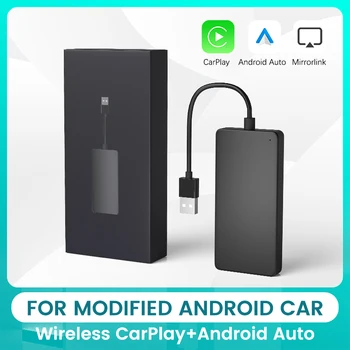 2023 Нов кабелен и безжичен USB адаптер CarPlay Dongle Android Auto Multimedia Player, за да промените екрана на Android Лесна инсталация