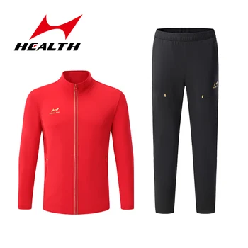 2023 Нов летен пролетен костюм за бягане за мъже и жени, яке и дишащи дълги панталони, идеални за фитнес и езда