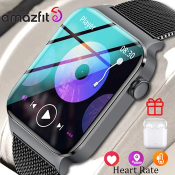 2023 Нови Умен часовник Amazfit за мъже, които измерват кръвно налягане, сърдечен ритъм, Спортни режими, часовници за Huawei, Xiaomi, Apple smart-часовници за жени