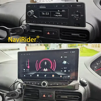 2Din Android Автомобилен Радиоприемник за Citroen Berlingo Peugeot Partner 2008-2022 GPS Мултимедиен Плейър Главното устройство Стерео Радио Carplay