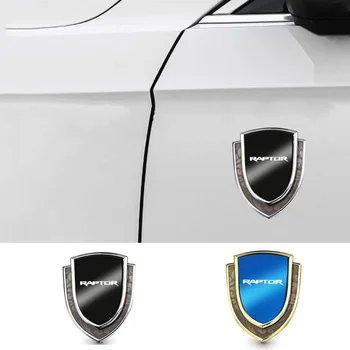3D Метален Странично Крило на Колата Стикер За Автомобил Щит с Емблемата на Иконата на Лого За Ford Raptor SV1 F150 F250 F350 Mustang Mondeo 5 Kuga
