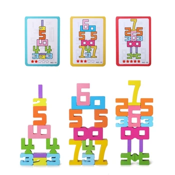 3D Цифров пъзел с числа, набор от градивни елементи за детето, Монтесори, играчка за подреждане, Развивающий образователен подарък за децата
