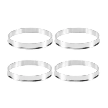4 x Универсални алуминиеви пръстени-главината, комплект подложки за колелата 74,1 mm O/D 72,6 мм I/D