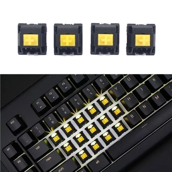 4 броя клавиатури ключове RGB жълт цвят за razer Blackwidow X