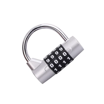 4-цифрен и брава с циферблат, устойчив на надраскване, Водоустойчив, за пътуване, анти-кражба катинари, Преносим, лесен за заключване с парола за шкафче