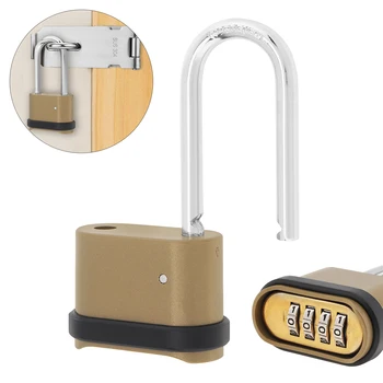 4 цифров диск, тежкотоварни и брава, защитна ключалка с дужкой от закалена стомана за врата /навеси / Инструменти