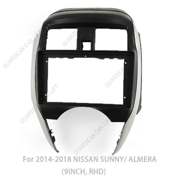 9 ИНЧА, RHD Автомобилни Радиоприемници За 2014-2018 NISSAN SUNNY/ALMERA Android GPS MP5 Стереоплеер 2 Din Панел на устройството Рамка на арматурното табло