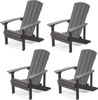 Adirondack столове, устойчиви на атмосферни влияния, Пластмасови столове за огъня Hips, съвременни улични столове Поли Adorondic