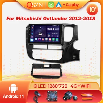 Android 11 Автомобилен Радиоприемник За Mitsubishi Outlander 2012-2018 Мултимедиен Плейър 2Din WIFI GPS Навигация Стерео DVD Carplay Auto