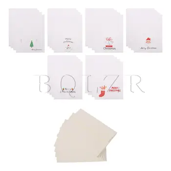 BQLZR 24 бр 7,87-цолови празнични картички в асортимент, определени за Коледа с конвертами