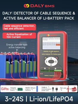 DALY SMART BMS Еквалайзер и детектор последователност кабели и активен балансировщик литиево-йонна батерия 3 ~ 24s Li-lion /LiFePO4 battery