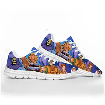 He-Man Masters Of The Universe, Спортни обувки, Мъжки, Дамски, тийнейджърката, Детски Обувки, Ежедневни Благородна Парна баня обувки по поръчка