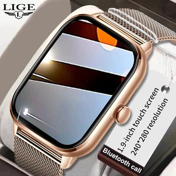 LIGE Новите смарт часовници с Bluetooth-предизвикателство За жените, наблюдение на здравето, Спортни Фитнес гривна, Водоустойчив смарт часовници Lday за мъже За Android и Ios
