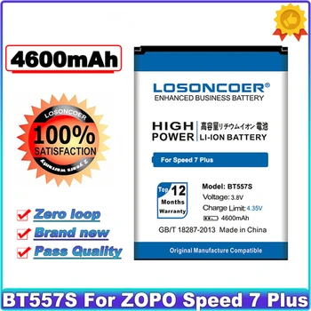 LOSONCOER 4600 mah BT557S Батерия за ZOPO Speed 7 Plus Battery + номер за проследяване