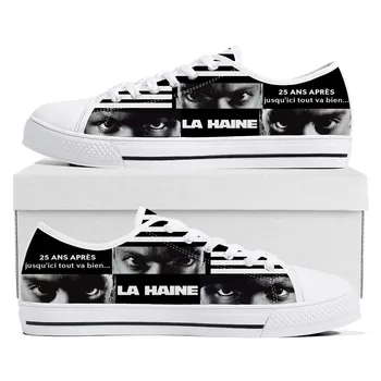 La Haine Movie Маратонки с ниска берцем Мъжки Женски Юношеските Парусиновые Маратонки Висококачествени Ежедневни обувки по поръчка, изработени по индивидуална поръчка на обувки 