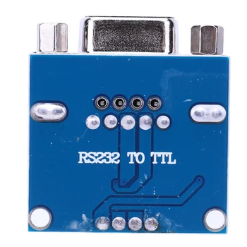 MAX3232 Модул конвертор на серийния порт RS232 в TTL 3,3-5,5 В Женски Модул за сериен порт TTL TX RX VCC GND RS232 В TTL Щеточный щит