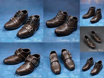 MSD Обувки BJD Uncle 1/3 1/4 Модни своеобразна обувки в стил ретро, изкуствена кожа, мъжки обувки, мъжки фигура
