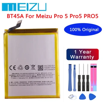 Meizu 100% Оригинална Батерия BT45A За Meizu Pro 5 Pro5 3100 mah висок Клас Батерия за мобилен телефон Batteria В наличност + Инструменти