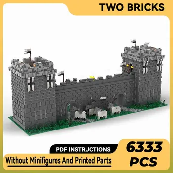 Moc Строителни блокове Модел на замък Замъкът на Тевтонския орден Технически Тухли си САМ 