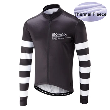 Morvelo Зимна термо-руното на Майк за Колоезденето Ropa Ciclismo Мтб, Велосипедна дрехи с дълъг ръкав, Трико-Велосипедлет за мъже