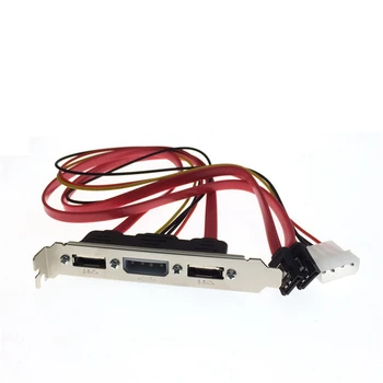 PC САМ SATA-ESATA и 4Pin IDE Molex Power PCI Конектор за Скоба на Кабела в Пълен ръст за външен твърд диск