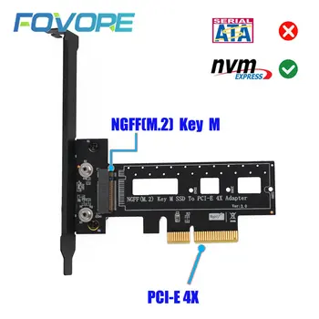 PCI Express 3,0x4 за M. 2 NVMe SSD M2 PCIE Странично Card Адаптер, PCIE за M2 за SSD 2242-2280 M2 + Нископрофилен скоба Радиаторна M. 2