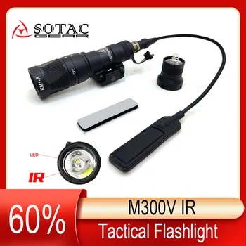 SOTAC weapon M300 M300V IR Фенерче tactical Скаут Light за работа на Открито Пушка Бяла led Лампа и IR-инфрачервен изход