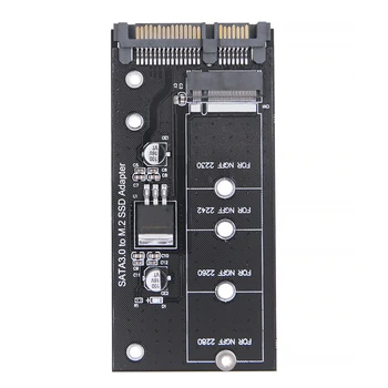 SSD Конвертор 6 gbps M2 в SATA3.0 SSD Адаптер B Такса за конвертиране на ключа Подкрепа NGFF 2230 2242 M2 SSD Поддръжка NGFF 2260 2280 M2 SSD