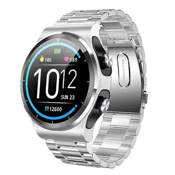 Smartwatch GT69 Умен часовник за мъже и жени TWS Безжични стерео слушалки Bluetooth Предизвикателство Времето сърдечната Честота Индивидуален набор от