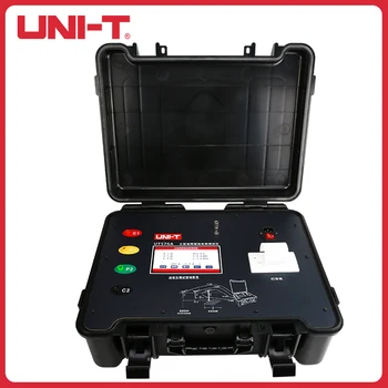 UNIT UT576A Цифров мегометр мрежа заземяване със сензорен екран, тестер съпротива заземлению, вграден термопринтер