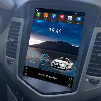 Автомагнитола в стил 5GLTE Tesla за Chevrolet Cruze J300 Android Daewoo Lacetti 2009-2015 Мултимедиен плейър навигация IPS Екран
