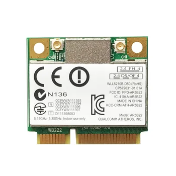 Безжичен адаптер Mini PCI-E 2,4 G/5G 300M WiFi Bluetooth Мрежова карта за лаптопа