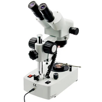 Бинокъла на Стереоскопични Gemological лаборатория за оптичен GIA Стандартен инструмент Инструменти 10X-40X Микроскоп за бижута със скъпоценни камъни