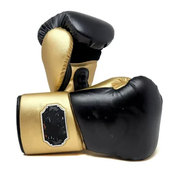Боксови ръкавици за професионално спарринга-18 грама-Черен/златен