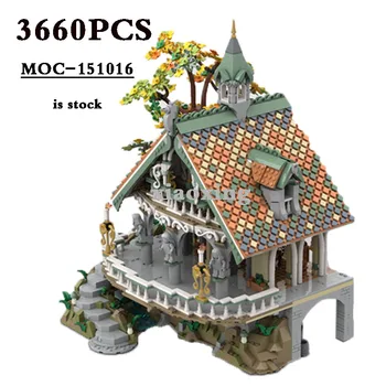 В присъствието на нов MOC-151016, Последната Къща, Вила 3660 бр., модел на висока сложност 10316, Дизайнерски Строителни блокове, играчка, Подарък за Рожден Ден, Направи си сам