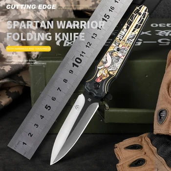 Висококачествен сгъваем нож от стомана D2, ножове за дивата природа, ножове Бауи, походный ловен нож, бойна спасителния нож, мъжки играчка