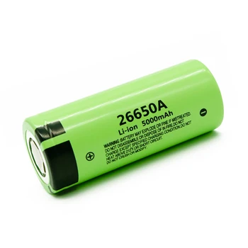Висококачествена батерия 26650 5000 mah 3,7 В 50А, литиево-йонна акумулаторна батерия за led фенерче 26650A + зарядно устройство 18650